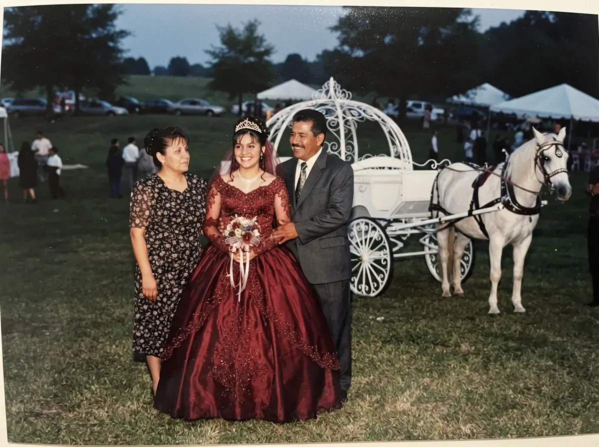 Quinceanera carriage portrait